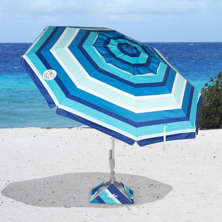 RIO 2.3m (7.5 ft) Beach Umbrella with AnchorX