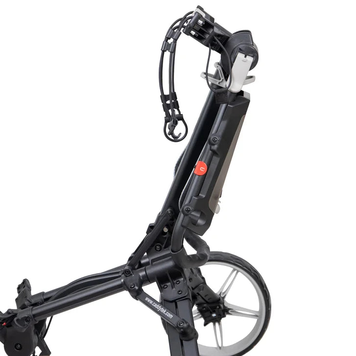 Caddytek - Auto fold/unfold Compact 3 Wheel Golf Push Cart with Cooler Bag
