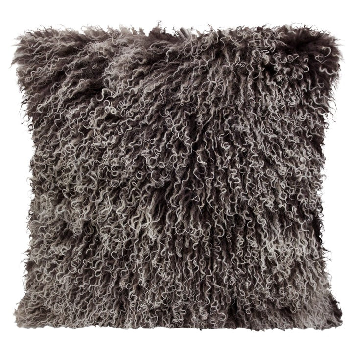 Mongolian Sheepskin Decorative Cushion