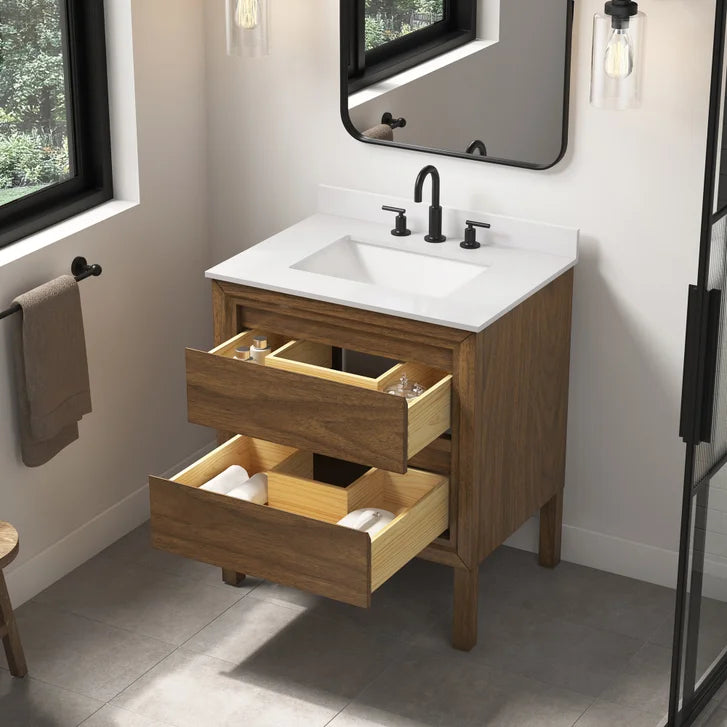 OVE Decors Tino Vanity in Pistachio Finish with Quartz Countertop