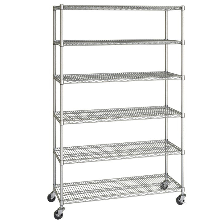 Seville Classics 6 Tier NSF Steel Wire Shelving Rack