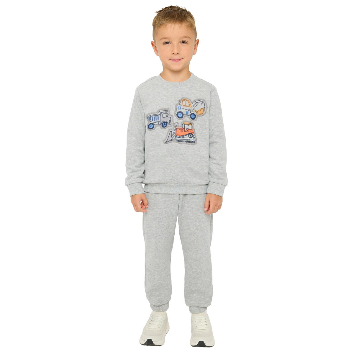 Pekkle Boys' and Girls' Cozy Fuzzy Fleece 2-piece Sweatshirt and Pants Set