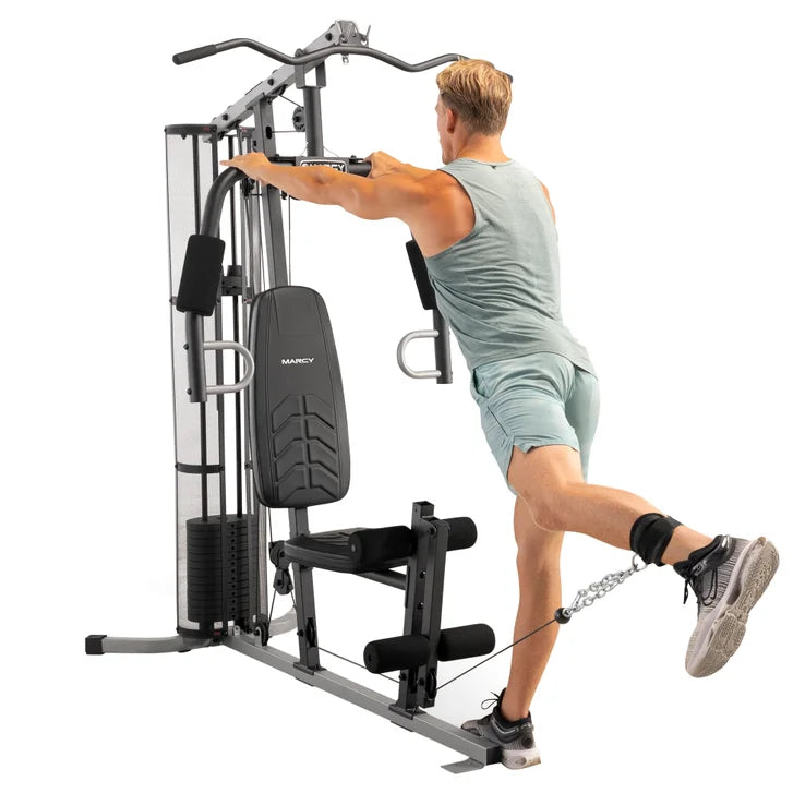 MARCY Home Gym with 150 lb Cast Iron Plates