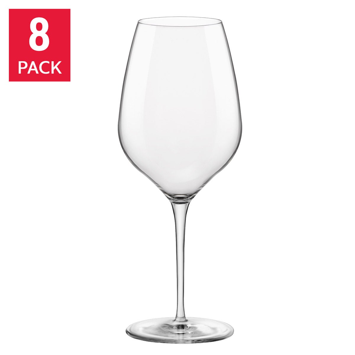 Bormioli Rocco Tre Sensi 632 mL (21.4 oz) Wine Glass Set, 8-pack