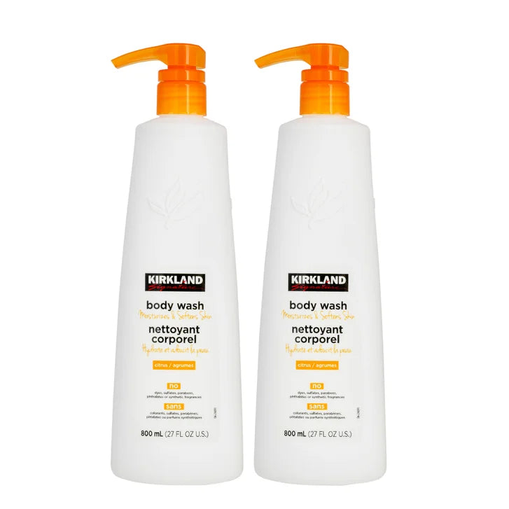 Kirkland Signature Citrus Body Wash, 2 x 800 mL