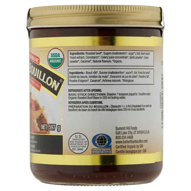 Better than Bouillon Organic Beef Base, 597 g
