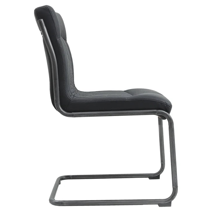 Nella Top Grain Leather Chair, 2-pack