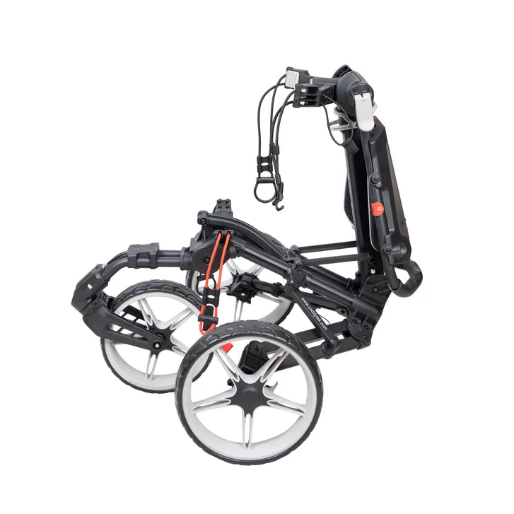 Caddytek - Auto fold/unfold Compact 3 Wheel Golf Push Cart with Cooler Bag