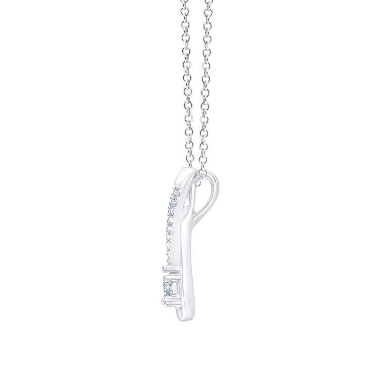 Round Brilliant Diamond Infinity Pendant (0.10 ctw)
