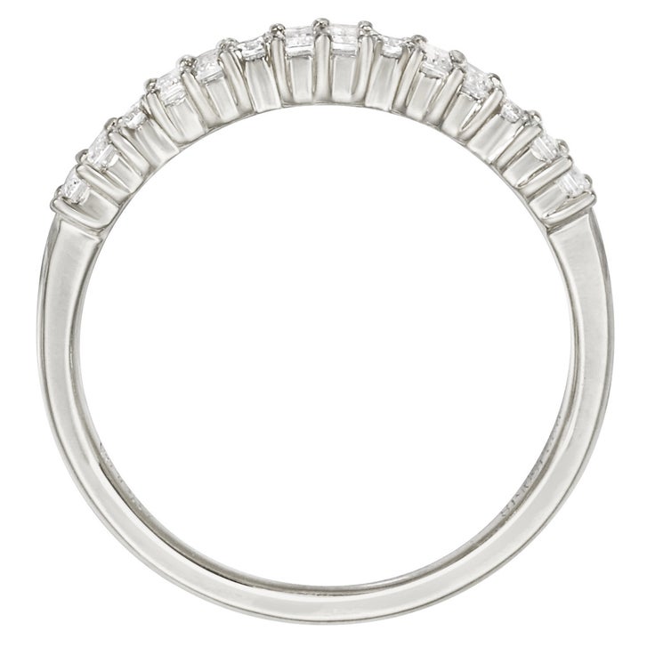 Baguette and Round Brilliant Diamond Ring (0.48 ctw)