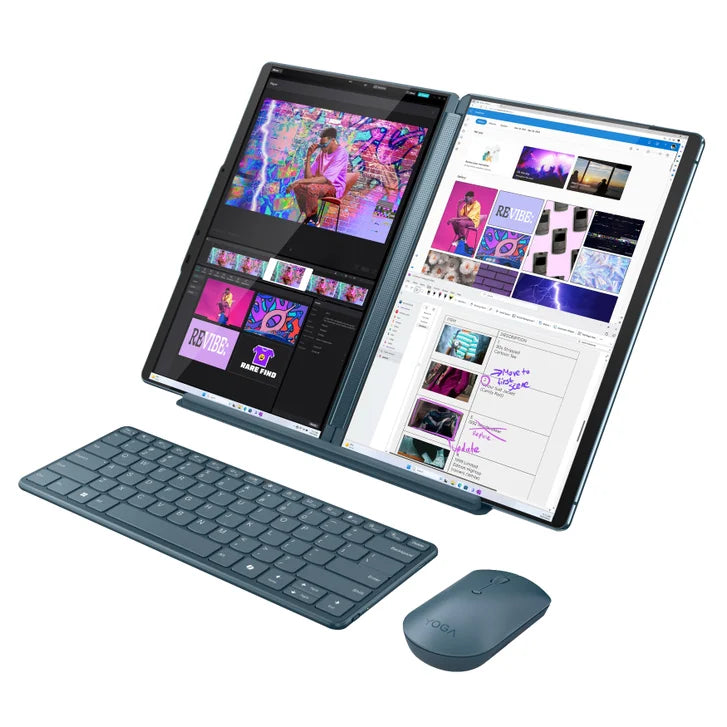 Lenovo Yoga Book 9i 13.3-in. Touchscreen Laptop, Intel Core Ultra 7 155U, 16GB RAM, 1TB SSD Bundle