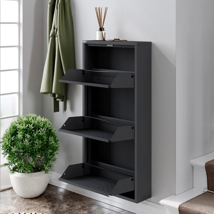 CEHA AYK 3-Door Metal Shoe Cabinet with Front Ventilation