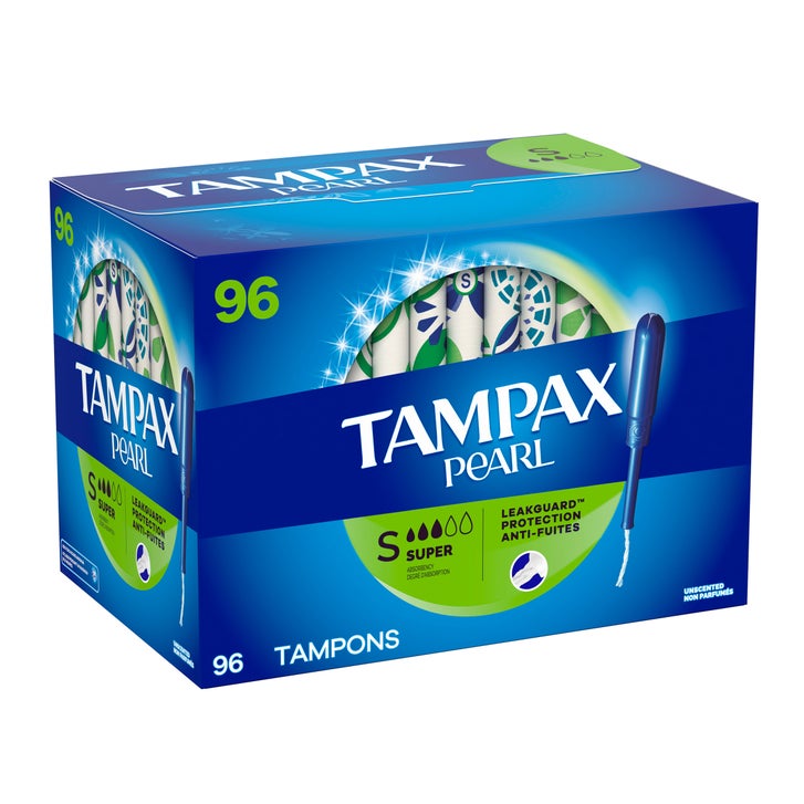 Tampax Pearl Super Tampons, 96-count