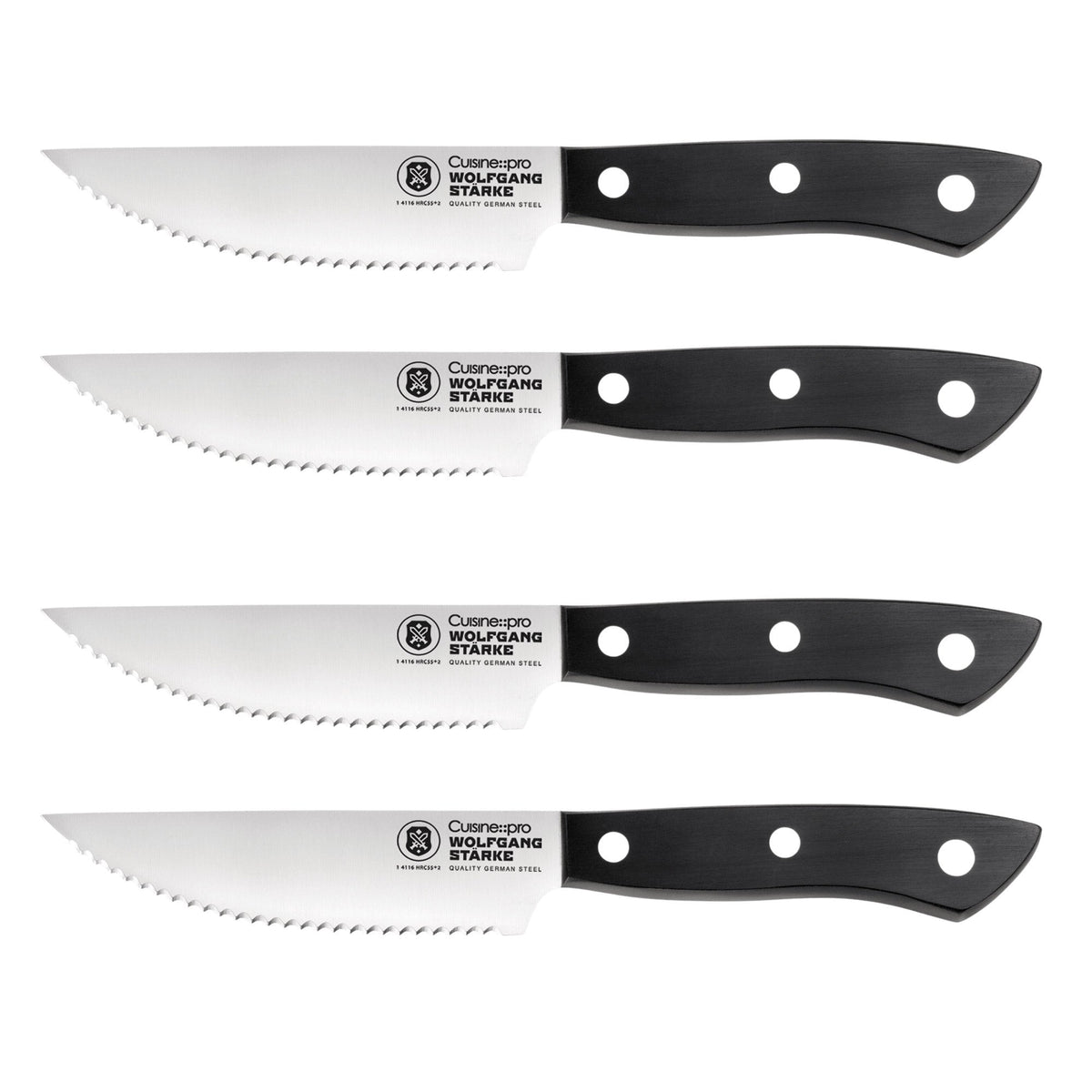 Cuisinepro Wolfgang Starke Steak Knife Set, 4-piece