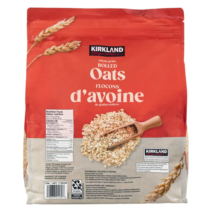 Kirkland Signature Whole Grain Rolled Oats, 4.54 kg