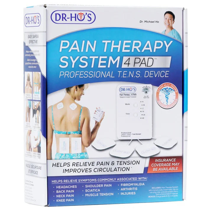 DR-HO'S - Pain Therapy System 4-Pad with Gel Pad Kit and Pain Therapy Back Relief Belt