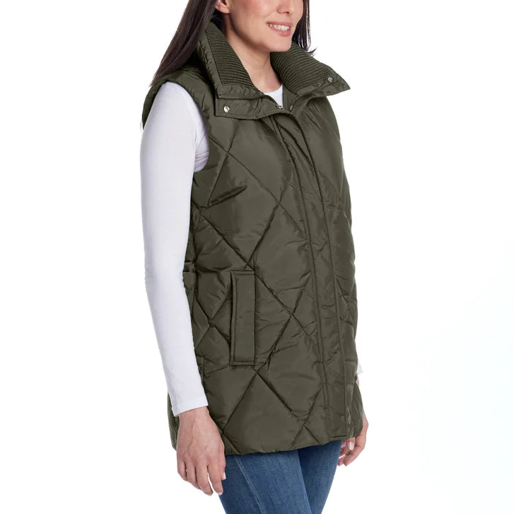 Weatherproof Women's Long Puffer Vest