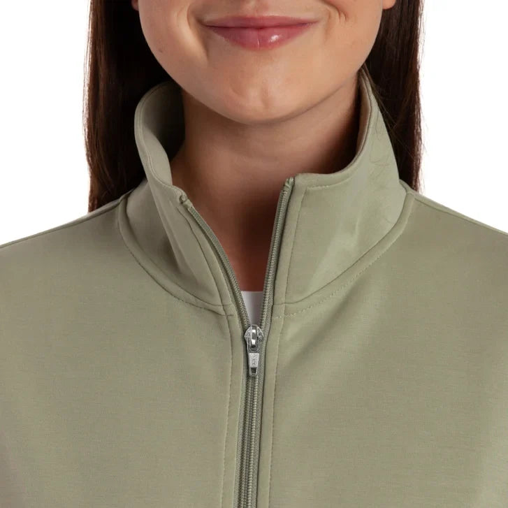 Lazypants Women's Full Zip Mock Neck Sweatshirt