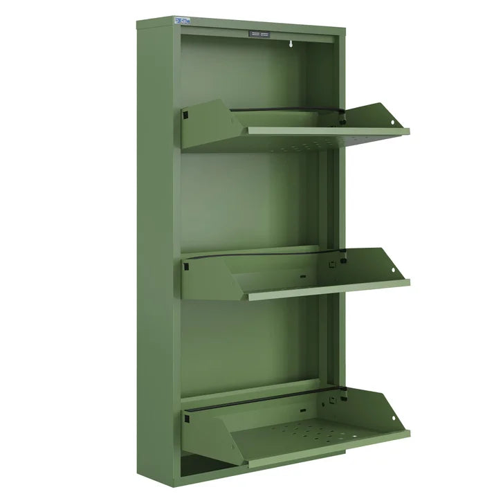 CEHA AYK 3-Door Metal Shoe Cabinet with Front Ventilation