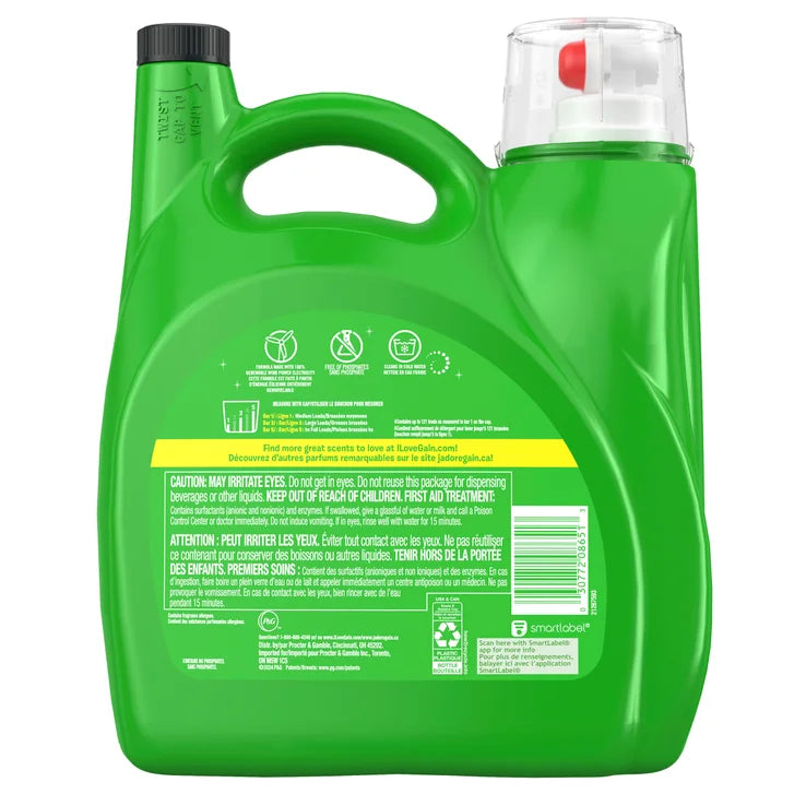 Gain Liquid High Efficiency Cold Water + Oxi Fresh Water Frost 4.87 L 121 Loads