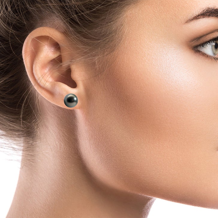 8.5 – 9.0 mm Cultured Tahitian Pearl Earrings