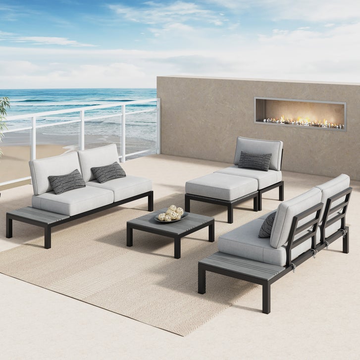 Colonial 5-piece Patio Sectional Conversation Set
