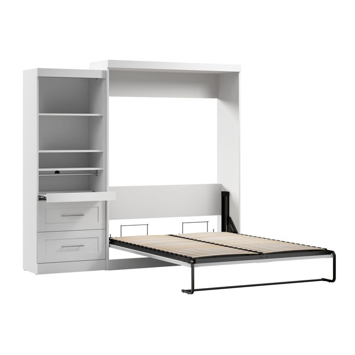 Bestar Boutique Queen Wall Bed 2-piece Set with Pull-out Shelf