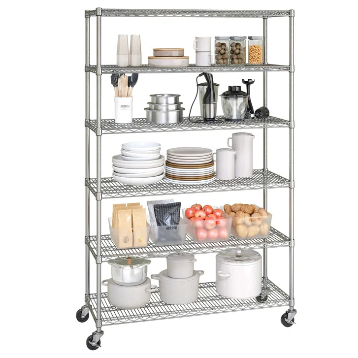 Seville Classics 6 Tier NSF Steel Wire Shelving Rack