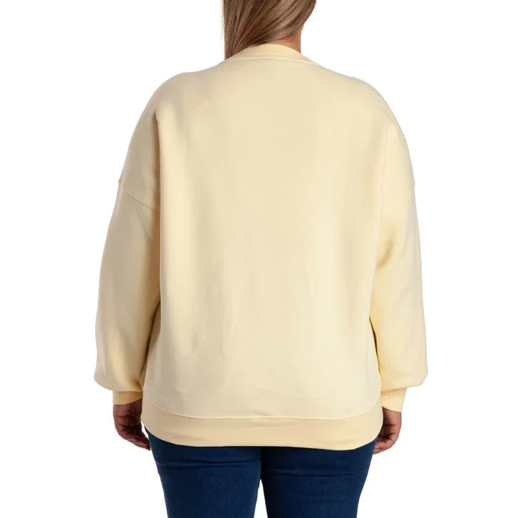 Lazypants Women's Fleece High-low Crewneck Sweatshirt