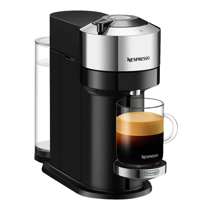 Nespresso Vertuo Next Deluxe Espresso and Coffee Machine by De'Longhi with 12 oz.Travel Mug and $20 Nespresso coffee voucher