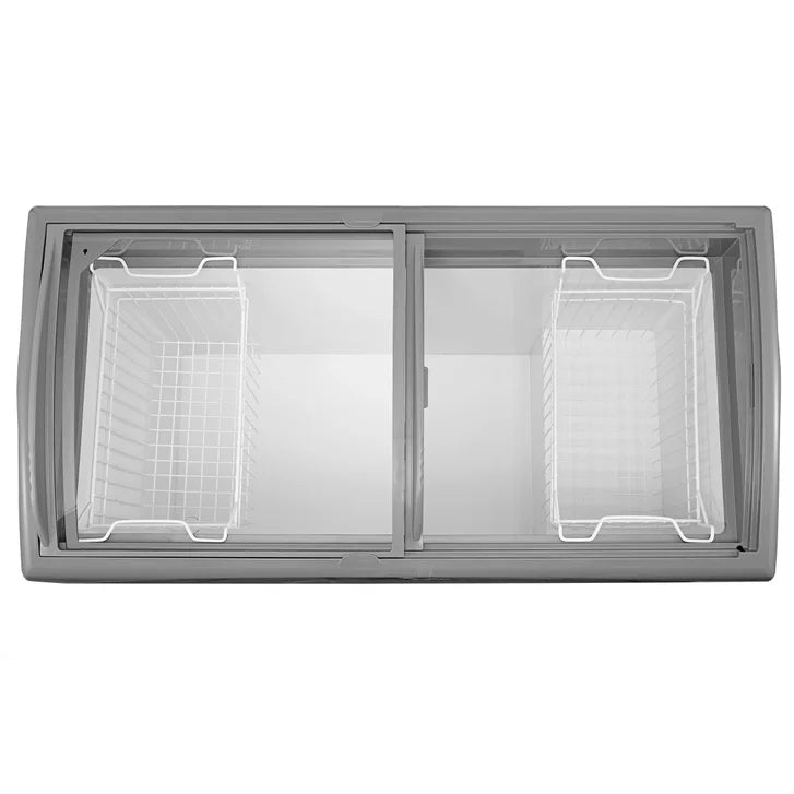 Midea 9.0 cu ft. White Commercial Ice Cream Convertible Freezer or Refrigerator with Removable Storage Basket