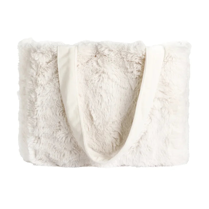 Life Comfort Fur Tote Bag & Travel Blanket Set