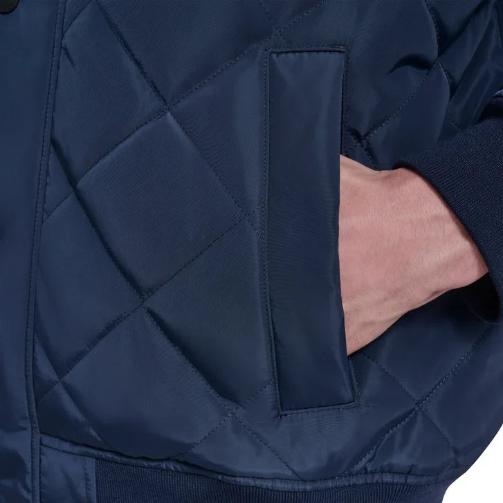 Converse Men's Hooded Quilted Bomber Jacket
