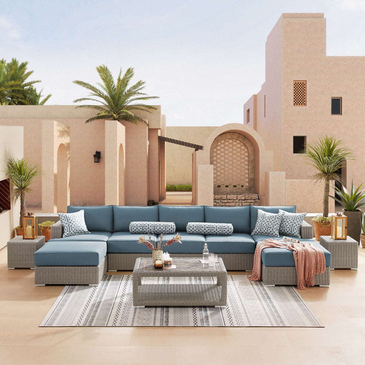 Niko 10-piece Patio Sectional Conversation Set