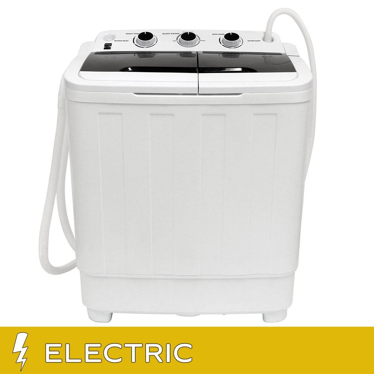 Kenmore 24 in. 2 in 1 Portable Compact Twin Tub Washer and Spin Dryer, 15.5 lbs. Capacity