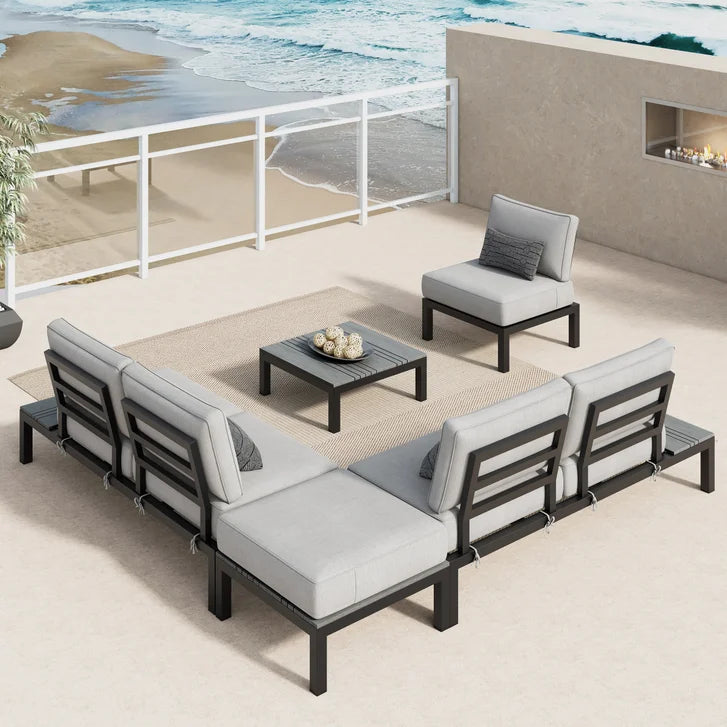 Colonial 5-piece Patio Sectional Conversation Set