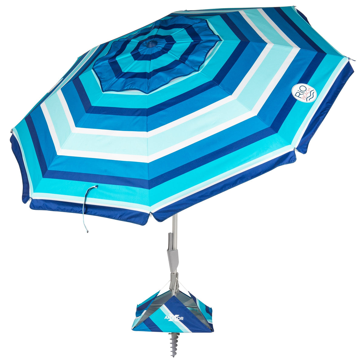 RIO 2.3m (7.5 ft) Beach Umbrella with AnchorX