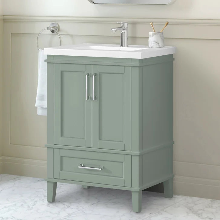 OVE Decors Navata 24 in. Vanity With White Ceramic Top