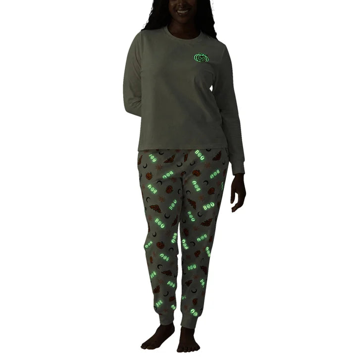Jammers Glow-In-The-Dark Halloween Family Pajama Set, 2-piece