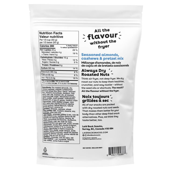 Laid Back Snacks, Snack Mix, 10 × 130 g