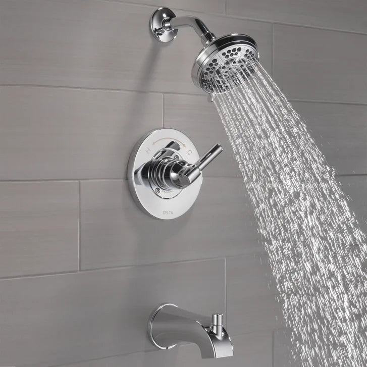 Delta Becker Monitor 14 Series Single Handle Tub and Shower Faucet