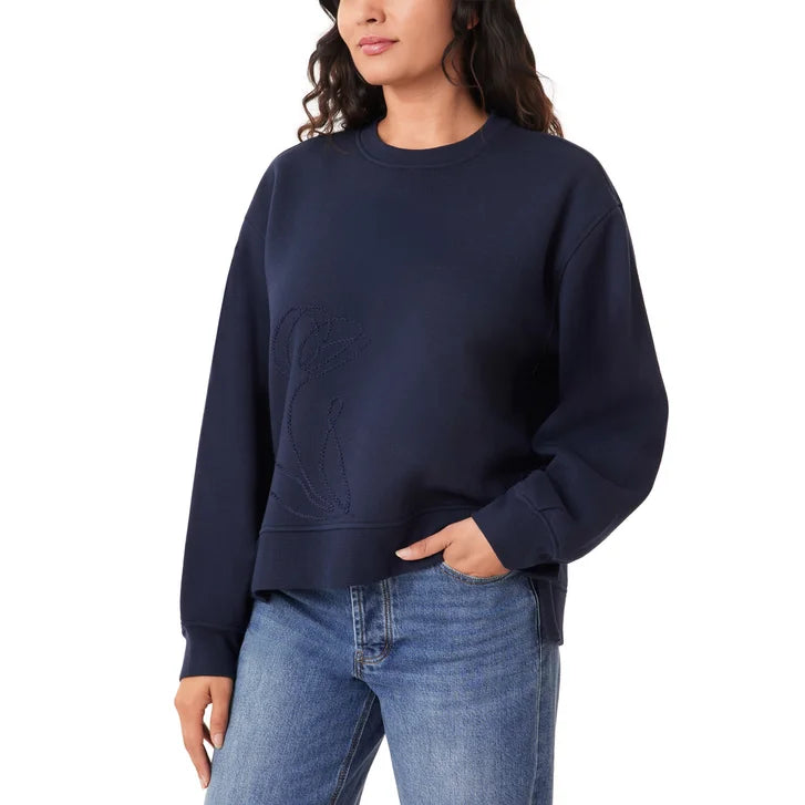 Scotch & Soda Women's Embroidered Crewneck Sweatshirt