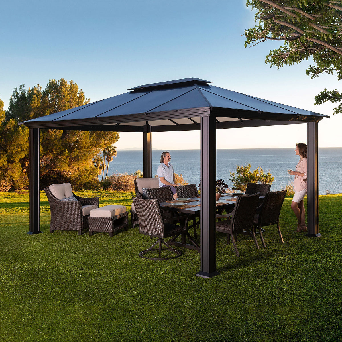 Paragon Outdoor Santa Monica Aluminum Gazebo