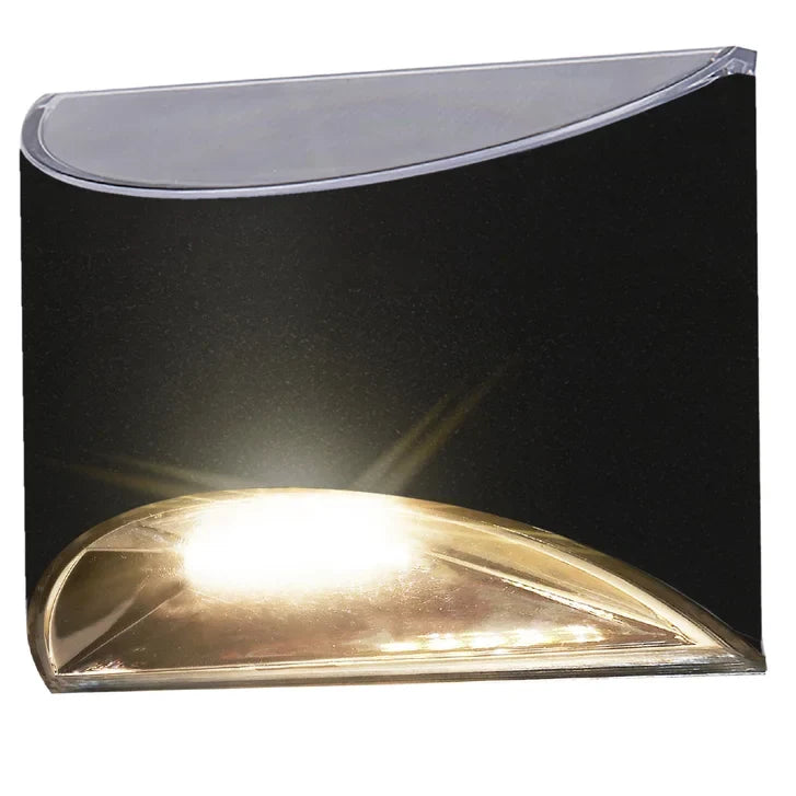 Classy Caps Black Stainless Steel Deck & Wall Light, 4-pack
