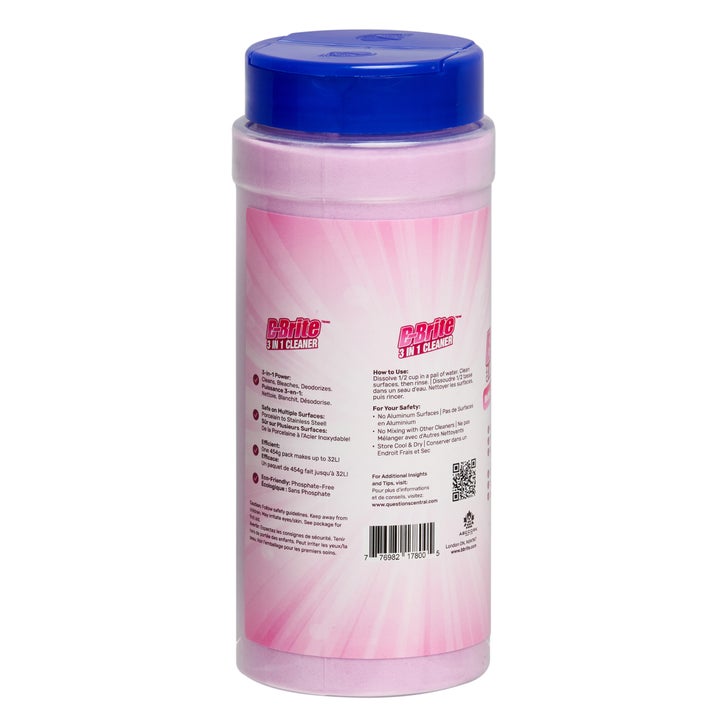 B-Brite 3-in-1 Cleaning Powder with Bleach, 3-pack