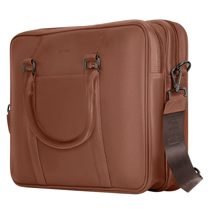 Champs Onyx Collection Leather Briefcase 12 L