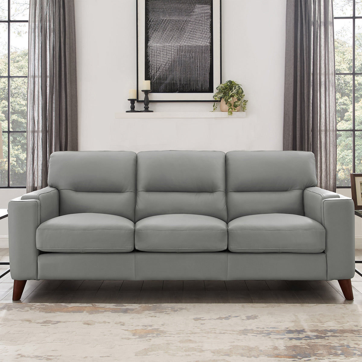 Prospera Home Sorena Top Grain Leather Sofa
