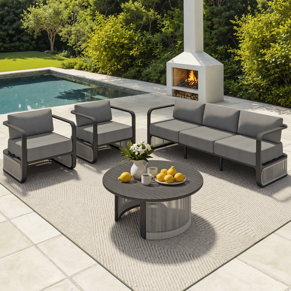Tribeca 4-piece Patio Conversation Set