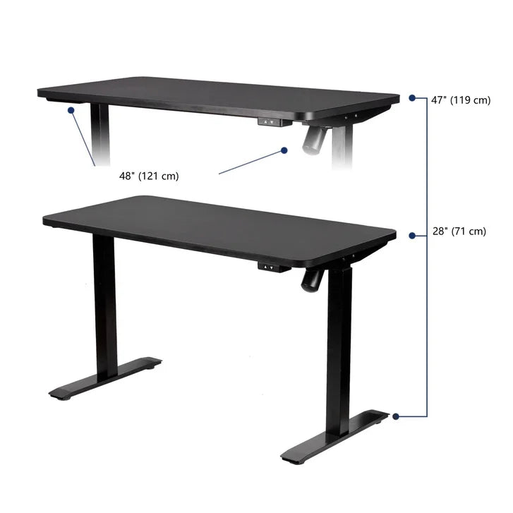 Motionwise 121.9 cm x 61 cm (48 in. x 24 in.) Single Motor Height Adjustable Desk