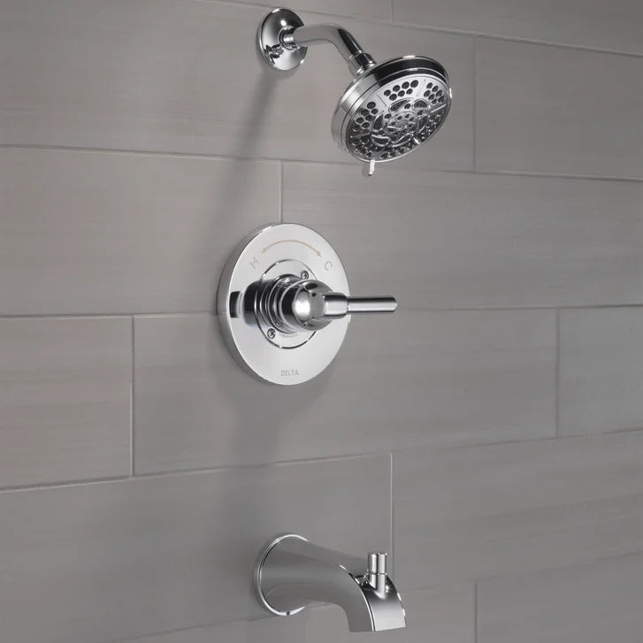Delta Becker Monitor 14 Series Single Handle Tub and Shower Faucet